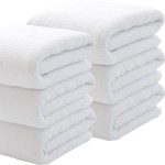 RĘCZNIK HOTELOWY 50x100cm 100% GRUBA BAWEŁNA BIAŁY  AQUA HOTEL gramatura 400g/m2 