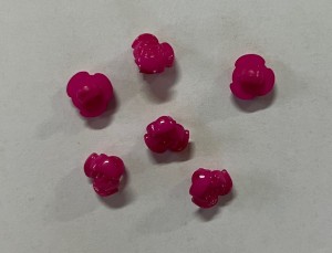 Guzik w kształcie róży: ciemny różowy