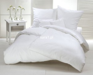 KOMPLET POŚCIELI HOTELOWEJ BAWEŁNA BIAŁA POSZWA 160x200cm +PRZEŚCIERADŁO 160x240cm + POSZEWKA 70x80cm lub 50x60cm lub 50x70cm DO WYBORU GRAMATURA 145g/m2 