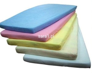 PRZEŚCIERADŁO FROTTE z gumką do łóżeczka dziecięcego  ochraniacz, pokrowiec, nakładka  