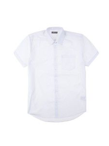 koszula męska biała 100 % bawełna krótki rękaw + krawat gratis