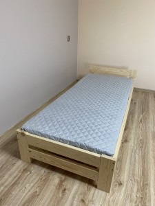  MATERAC PIANKOWY DWUSTRONNY DO DZIECIĘCEGO ŁÓŻECZKA Z POKROWCEM rozmiar 60x120cm PIANKA POLIURETANOWA